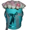 Фото товара 21 элитная розовая роза в фирменной упаковке в Ровно