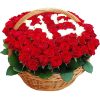 Фото товара 101 троянда з числами в кошику в Ровно