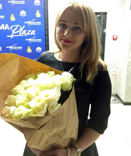 букет белых роз на 14 февраля в Ровно фото