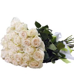 Фото товара 25 білих троянд в Ровно