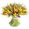 Фото товара 75 тюльпанов микс (все цвета) в корзине в Ровно