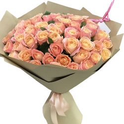 Фото товара 51 троянда "Міс Піггі" в Ровно