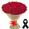 Фото товара Кошик червоних і білих троянд в Ровно