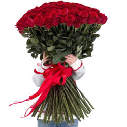 Фото товара 101 троянда "Фрідом" метрова в Ровно