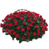 Фото товара 101 червона троянда в кошику в Ровно