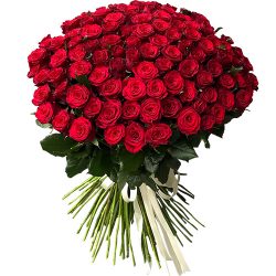 Фото товара 101 роза красная в Ровно