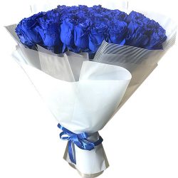 Фото товара 33 блакитні троянди (Еквадор) в Ровно