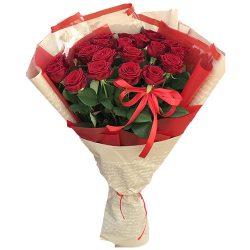 Фото товара Букет роз 21 красная в Ровно